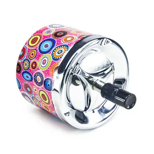 As40m094 Thiết Kế Mới Chất Lượng Cao Báo Chí Loại Thuốc Lá Gạt Tàn Vòng Kim Loại Gạt Tàn Hút Phụ Kiện - Product Image 4