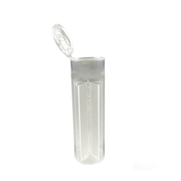 Commande en gros disponible : Tube en plastique PP personnalisé de 30 * 95 mm avec compartiment pour pilules, bonbons, petites pièces