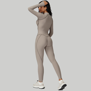 Tuta Sportiva Personalizzata con Logo, Body da Donna per Palestra, Tuta Intera da Yoga, <span class=keywords><strong>Sexy</strong></span> Tuta Sportiva da Donna per <span class=keywords><strong>Fitness</strong></span> - Product Image 6