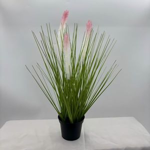 Plantes en pot d'herbe d'oignon Du Diudiu, 41 cm, verdure artificielle verte pour la décoration de la maison et les mariages - Product Image 4