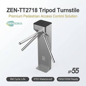 ZENIDEA <span class=keywords><strong>ZEN</strong></span>-TT2718 Portillon tournant trépied en acier inoxydable 304, étanche IP55, semi-automatique, pour contrôle d'accès extérieur - Product Image 1