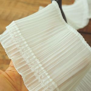 12cm 2ply Ruffle xếp li lưới TRIM ăn mặc túi trang trí vải tuyn ren cắt tỉa thủ công may viền - Product Image 5