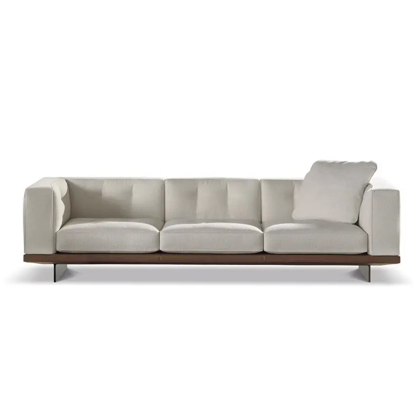 Luxus modernes Design weißes Sofa Wohnzimmer möbel Holzrahmen Sofa Set für Zuhause