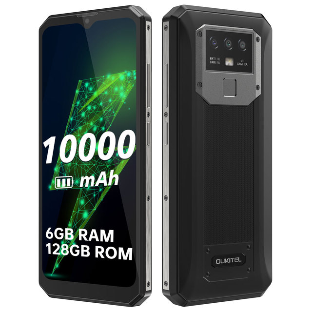 Oukitel K15 Pro Smartphone 6.52'' Screen 6G RAM 128GB ROM Octa Core 10000mAh Triple Rear Cameras Android 11 NFC Mobile Phones