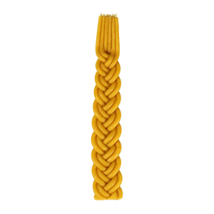Candela intrecciata di <span class=keywords><strong>cera</strong></span> d'<span class=keywords><strong>api</strong></span> Havdalah immersa a mano <span class=keywords><strong>api</strong></span> intrecciata candela Shabbat Judaica regalo - Product Image 1