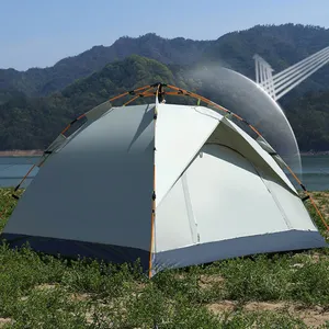 Tente de plage de camping double pour quatre personnes de bonne qualité tente de tourisme de plein air portable entièrement automatique pour la famille