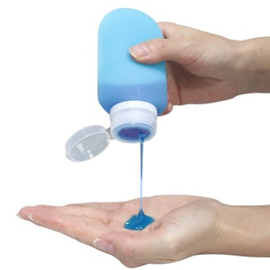 Botellas exprimibles de silicona de viaje portátiles reutilizables de 60ml de capacidad de muestreo cosmético suave para Gel de ducha champú loción - Product Image 4