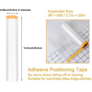 ผ้าใบพลาสติกกันน้ำ ขนาด 9 x 65 ฟุต สำหรับใช้ภายในอาคาร - Product Image 2