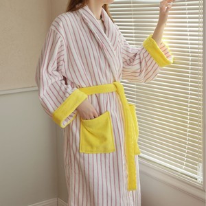 <span class=keywords><strong>Accappatoio</strong></span> da bagno in cotone a righe ricamate di lusso per hotel, con collo a scialle, in tessuto a nido d'ape, per adulti, Nuova Collezione 2026 - Product Image 5