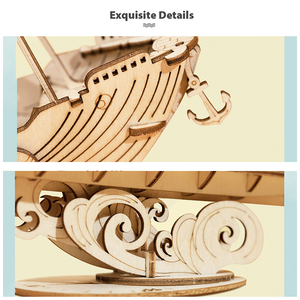 Robotime chúng tôi kho <span class=keywords><strong>DIY</strong></span> tàu đánh cá tg308 mô hình giáo dục đồ chơi cho trẻ em <span class=keywords><strong>3D</strong></span> lắp ráp câu đố bằng gỗ - Product Image 3