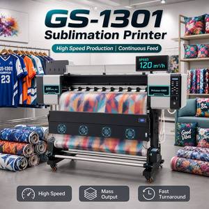 Impresora de Sublimación de 1.3m (1300mm) con Tecnología Roll-to-Roll XP600 I3200 para Impresión en Camisetas, Jerseys, Poliéster y Telas de Seda - Product Image 1