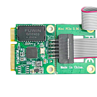 Kartu Jaringan Ethernet Mini PCIe 2.5G RJ45 RTL8125BG Adaptor LAN Gigabit untuk PC Industri Server Sistem Tertanam