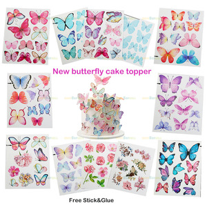 Set <span class=keywords><strong>di</strong></span> 10 o 6 Decorazioni per Torte a Forma <span class=keywords><strong>di</strong></span> <span class=keywords><strong>Farfalla</strong></span> in Stile Ins, Accessori per Pasticceria - Product Image 2