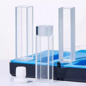 แผ่นผลึกควอตซ์สำหรับ spectometer ความยาวในการส่งผ่านสูง10มม. - Product Image 1