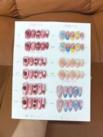 Kit de faux ongles réutilisables à presser, style gothique vintage squelette, toile de sorcière dessinée à la main, pour Halloween et tenue de cosplay