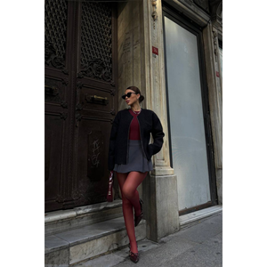 Chemisier en cachemire zippé à imprimé vintage pour femme, coupe ample, décontracté, noir, tissé, tailles XS-XL, respirant pour le printemps/été - Product Image 4