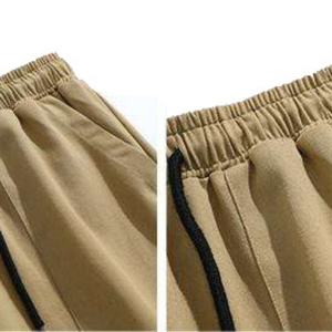 Pantalons de randonnée à cordon de serrage, nouvelle mode, vente en gros personnalisée, style décontracté léger, taille mi-haute, jambe droite - Product Image 4