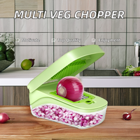 Groothandel Multifunctionele Handmatige Bamboe Chopper Ui Dicer Vegetarische Snijmachine Aardappelsnijder Fruit Groenten Hete Verkoop Plastic Keuken