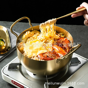 หม้อซุปอาหารทะเลสไตล์เกาหลี สแตนเลส ขนาด 2.1-4 ลิตร ใช้กับเตาแม่เหล็กไฟฟ้าได้ มีหูจับสองข้าง หม้อขนาดเล็กสำหรับใช้ในบ้าน - Product Image 2