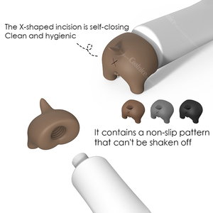 Fundas de silicona con forma de trasero de perro para dispensador de pasta dental, tapón antisalpicaduras para tubo de pasta dental, cabezal exprimidor, gadgets divertidos - Product Image 6