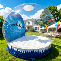 Globe de neige gonflable commercial, dôme transparent de Noël pour location événementielle, tente gonflable pour événements en plein air