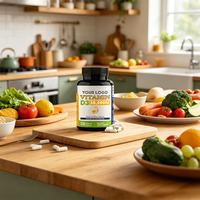 Vitamine D3 50000UI, renforce le système immunitaire, soutient la santé des os, favorise la protection antioxydante des tissus musculaires, 120 gélules pour nouveau-nés
