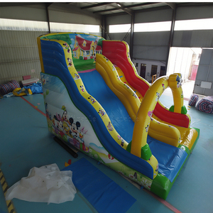 Phim hoạt hình chủ đề <span class=keywords><strong>Inflatable</strong></span> nhà bị trả lại với slide, thương mại trẻ em sân chơi Jumper lâu đài cho bữa tiệc sinh nhật cho thuê - Product Image 2