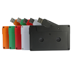 Tùy Chỉnh <span class=keywords><strong>Retro</strong></span> Âm Thanh Mixtape Bộ Nhớ <span class=keywords><strong>Flash</strong></span> Băng Cassette Băng USB 2.0 128MB Ổ Đĩa <span class=keywords><strong>Flash</strong></span> Màu Đen Và Trắng Nhựa Cassette USB Pendrive - Product Image 2