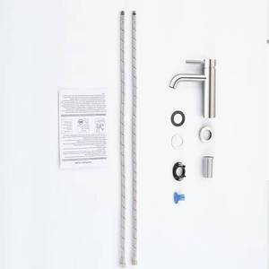 Modern Black Chrome <b>Deck</b> Mounted Single Hole Hot and Cold Water Wash Basin Sink Mixer Faucet Bathroom Tap - Product Image 3