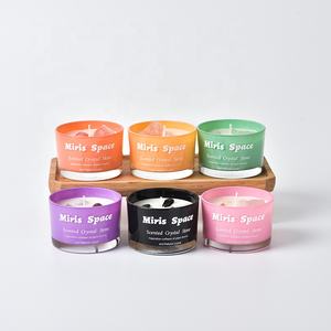 Mini bougies d'aromathérapie parfumées biologiques sans fumée avec logo personnalisé en verre cristal à <span class=keywords><strong>prix</strong></span> compétitif style chaud - Product Image 6