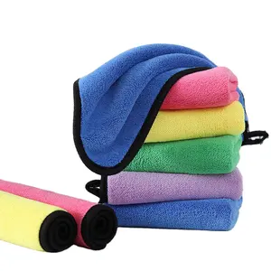 OEM High-end Absorbent Multi Purpose Microfiber Auto Wash Drying Car Towel 400gsm Micro Fibre Cleaning Cloth