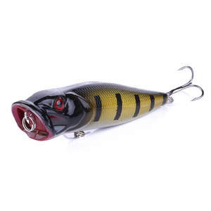 Esca da Pesca Personalizzata HENGJIA con <span class=keywords><strong>Occhi</strong></span> 3D, 9cm 12.5g, per Pesca al Blackfish, Popper Bionico - Product Image 2