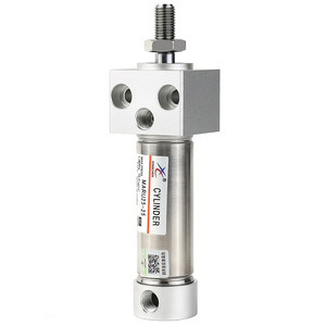 Xingchen Nouveau Mini Cylindre Pneumatique en Acier Inoxydable Type à Bride Tête Carrée MARU16/20/25/32-50/75/100S pour Machines Industrielles - Product Image 1