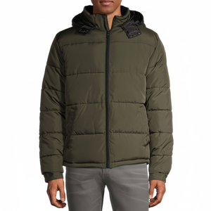 Wholesale Customized <b>Men's</b> <b>Puffer</b> <b>Jacket</b> Zipper Casual Winter Eco-Friendly Quick Dry Breathable Stand Collar Pockets OEM Silk - Product Image 2