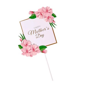Adorno para Pastel del Día de la Madre, Nuevo Diseño, La Mejor Mamá del Mundo, Decoración de Pastel de Papel Rosa para Mamá Especial, Suministros para Decoración de Pasteles - Product Image 6