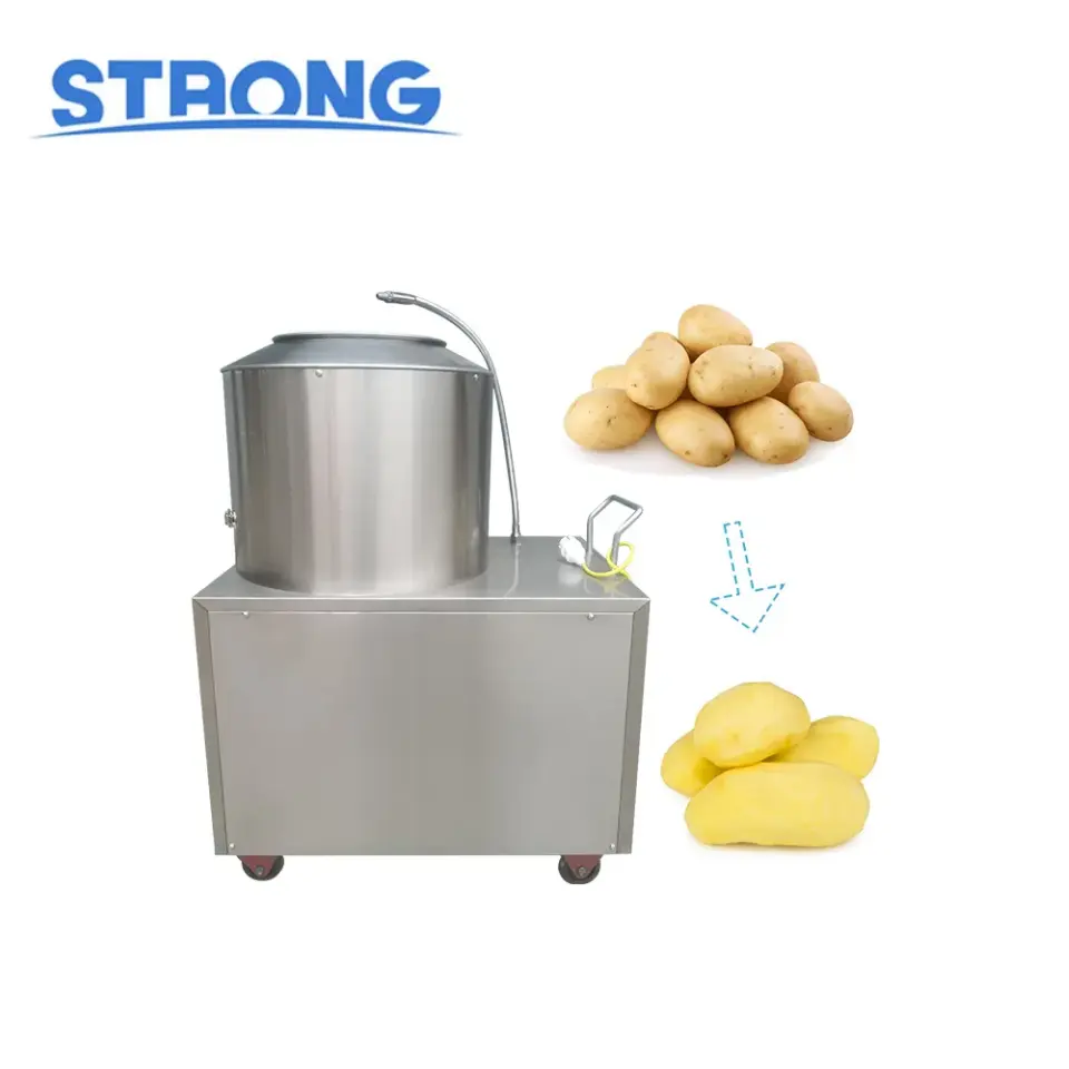 Descascador de batatas elétrico, máquina elétrica de descascar batata e cortar descascador de batatas máquina chinesa