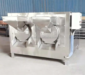 Rôtissoire à noix multifonctionnelle automatique à double tambour contrôlée par PLC pour boulangeries et restaurants, idéale pour divers fruits secs - Product Image 3