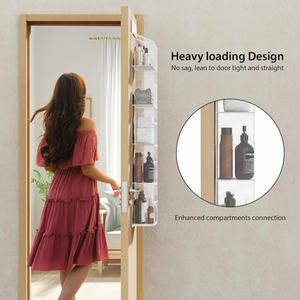 Over the Door Organizer Bathroom with Waterproof Pockets 5 <b>Shelf</b> Over Door Organizer Behind Door Storage - Product Image 6