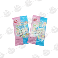 Vente en gros de guimauves halal multicolores fourrées, saveur fruitée, douces et moelleuses, confiserie en coton
