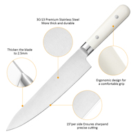 Nouveau couteau de chef de cuisine de haute qualité en acier inoxydable fait à la main ensemble de couteaux utilitaires de chef de cuisine avec poignée en ABS