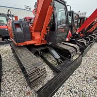 Mini-excavatrice hydraulique d'occasion Hitachi ZX85 de 8,5 tonnes importée du Japon, état excellent, prix bas, 85% neuve
