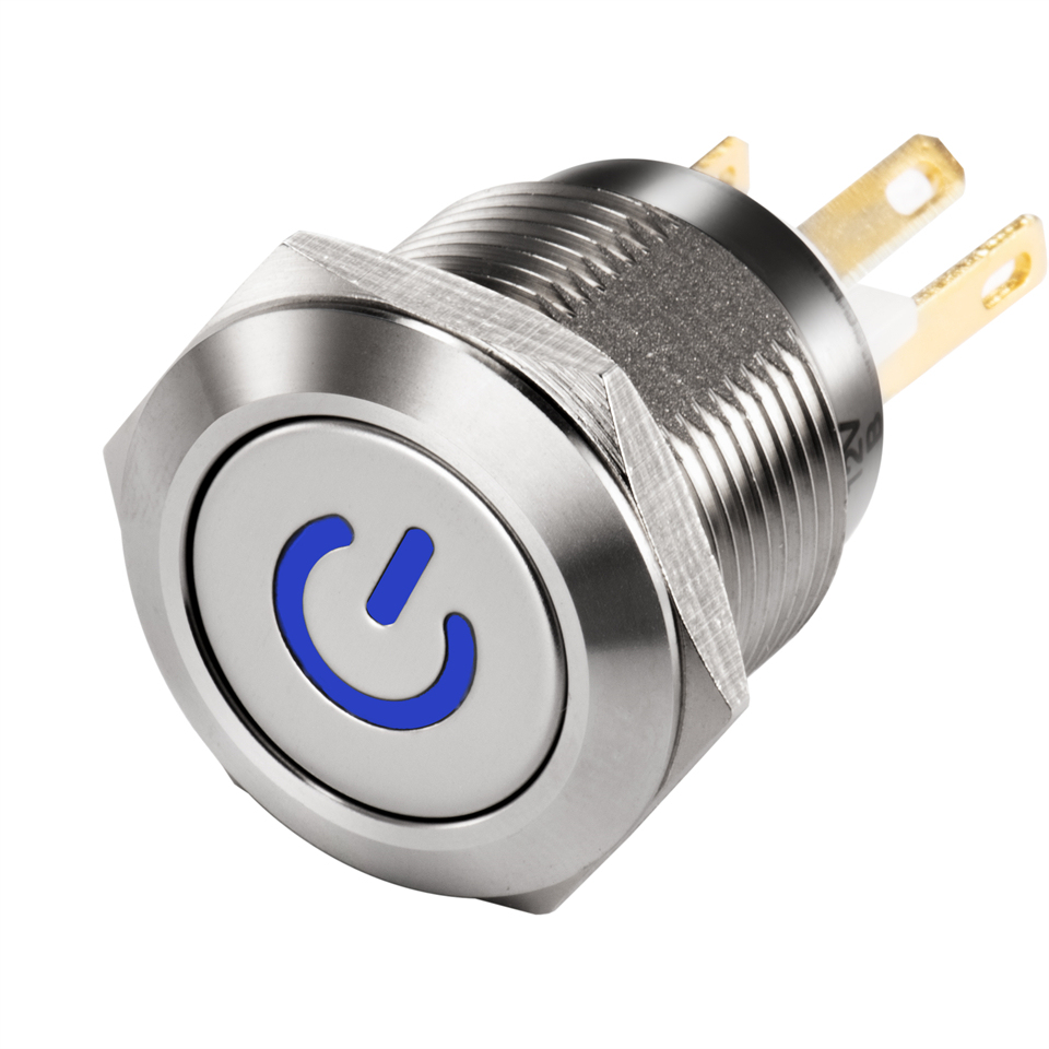 <strong>3</strong> <strong>LED</strong> <strong>Color</strong> Black <strong>Push</strong> <strong>Button</strong> RGB <strong>Switch</strong>(IP65 Waterproof CE Rohs) Light Touch <strong>Switch</strong> Electronic Control System 19mm