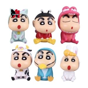 Venta al por mayor Animal Crayon <span class=keywords><strong>Shin</strong></span>-<span class=keywords><strong>Chan</strong></span> figura <span class=keywords><strong>de</strong></span> acción 6 piezas juguete muñeca pastel coche decoración Anime figuras - Product Image 6