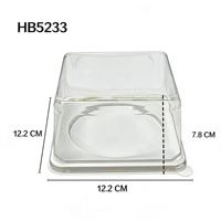 Boîtes à gâteaux transparentes en gros 4/5 pouces pour cheesecake, mousse, pâtisserie – Emballages transparents à emporter en blister