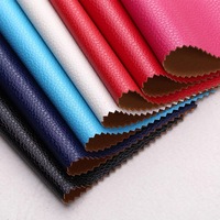 Gros Style De Mode Rexine Litchi Litchi En Relief Synthétique Végétalien Cuir PVC Pour Sac À Main