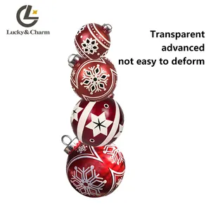 Pabrik Kustom Resin Dalam Ruangan Villa Xmas Dekorasi Kepingan Salju Besar Ornamen Bola Natal