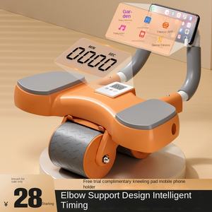 Rullo di supporto per gomiti multifunzione con ruota muscolare addominale in acciaio professionale per Unisex sottile - Product Image 2