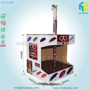 Affichage de palette de papier de parapluie ondulé moderne pliable direct d'usine pour le magasin de cartes - Product Image 2