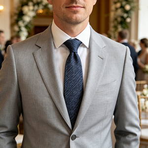 Corbata de Poliéster con Estampado Geométrico Ecológica para Hombre, Diseño Formal con Impresión Digital, Logotipo de Fábrica Disponible - Product Image 3
