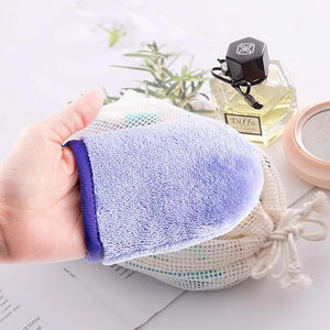 Gants nettoyants pour le visage réutilisables en <span class=keywords><strong>microfibre</strong></span> <span class=keywords><strong>gant</strong></span> <span class=keywords><strong>démaquillant</strong></span> en flanelle et <span class=keywords><strong>gant</strong></span> de doigt pour forme de lotion pour le visage - Product Image 4
